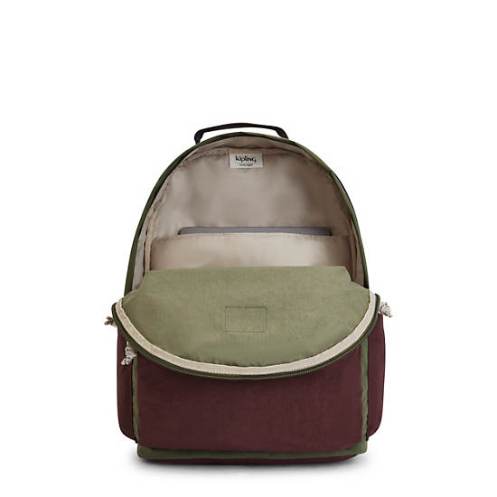 Torby Na Laptopa Kipling Damien Large Backpack Oliwkowe | PL 1581EB